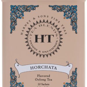 Harney & Sons HT Horchata Oolong Tea, 20 Sachets in Tin | Oolong tea with cinnamon, vanilla and creamy horchata-inspired flavor. Contains caffeine.