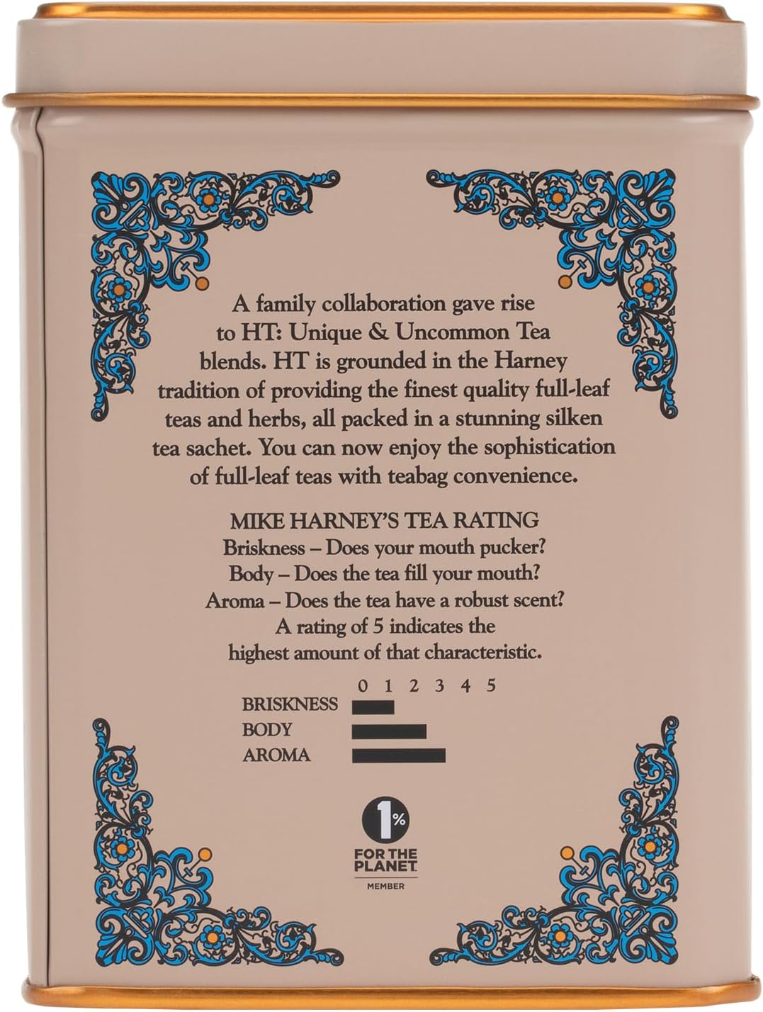 Harney & Sons HT Horchata Oolong Tea, 20 Sachets in Tin | Oolong tea with cinnamon, vanilla and creamy horchata-inspired flavor. Contains caffeine. - Image 3