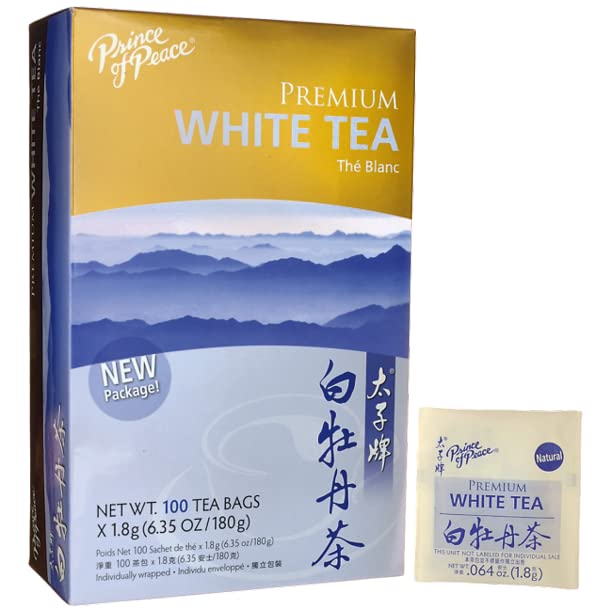 Prince of Peace Premium White Tea, 100 Tea Bags – White Tea Bags – Prince of Peace – White Peony Tea – Camellia Sinensis Tea Bags – Prince of Peace Tea – Premium Grade Tea - Image 7