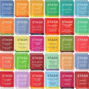 Stash Tea Bags Sampler Assortment (52 Count) 30 Different Flavors Gifts for Her Him Women Men Mom Dad Friends Coworkers Family