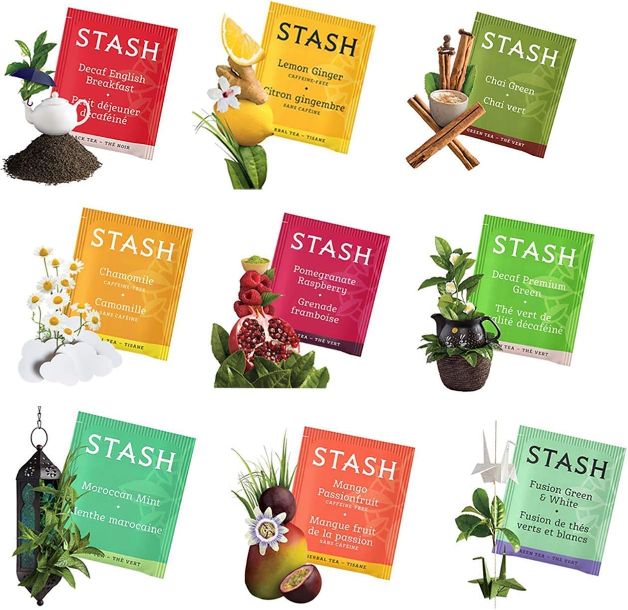 Stash Tea Bags Sampler Assortment (52 Count) 30 Different Flavors Gifts for Her Him Women Men Mom Dad Friends Coworkers Family - Image 3