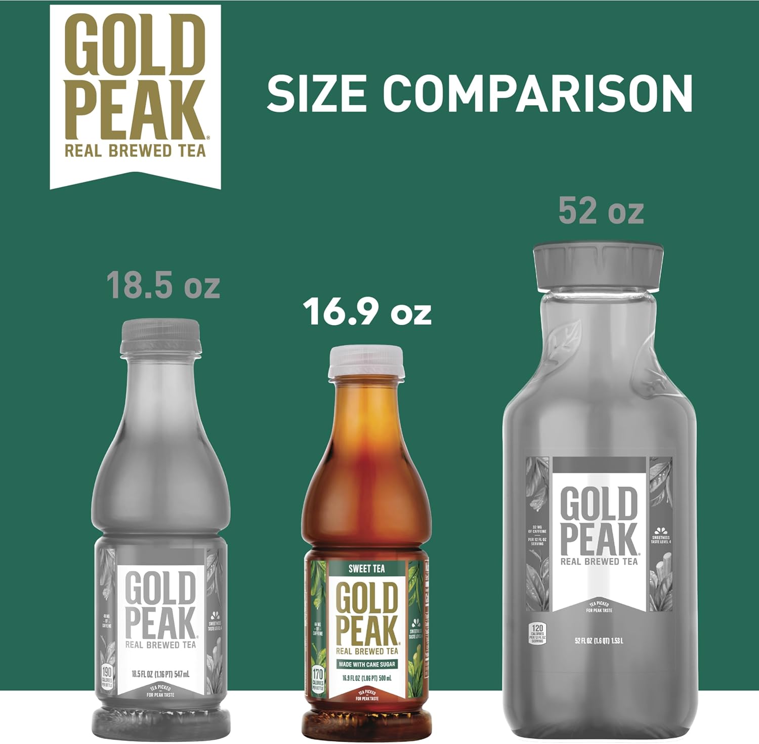 Gold Peak Tea, Sweet Tea, 16.9 fl oz, 6 Pack - Image 8