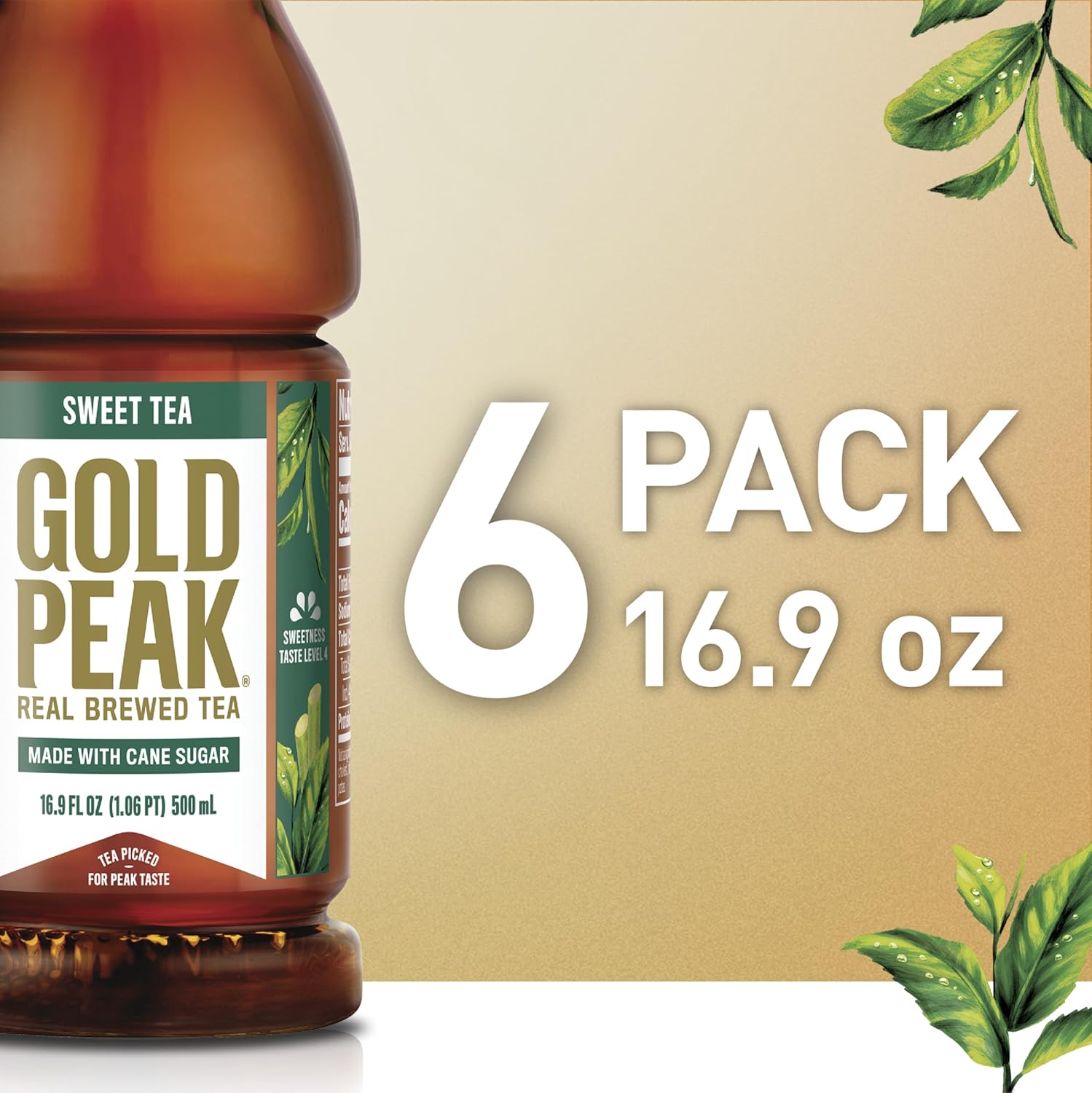 Gold Peak Tea, Sweet Tea, 16.9 fl oz, 6 Pack - Image 9