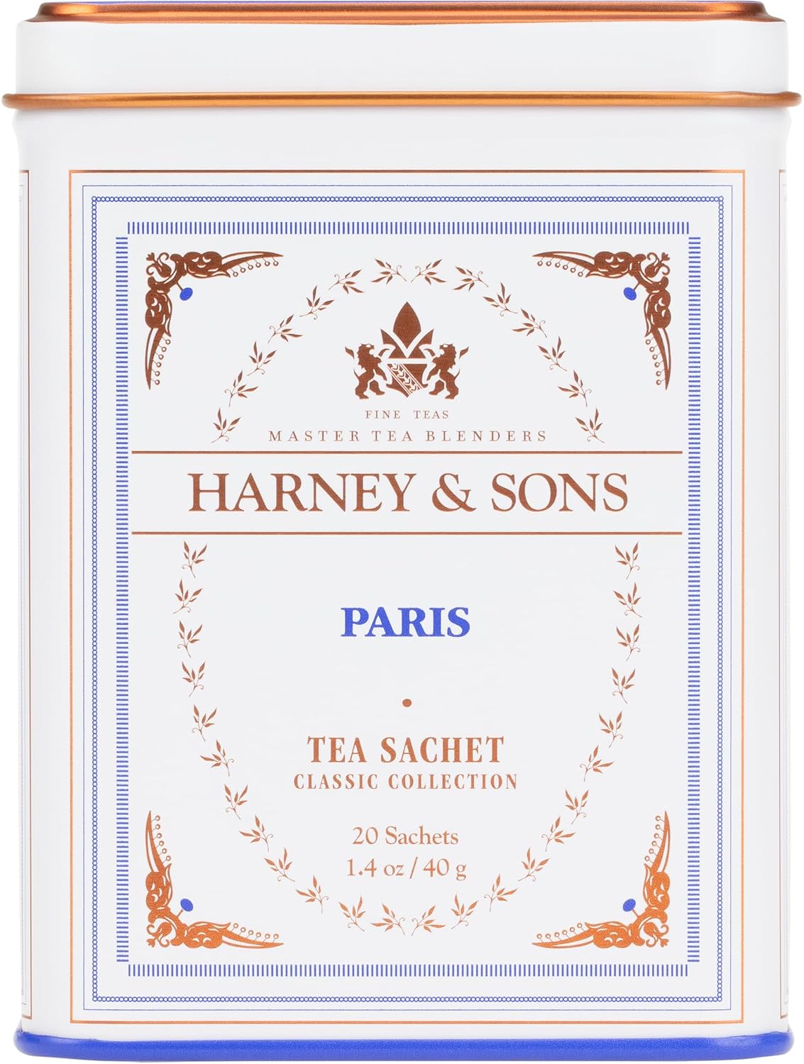 Harney & Sons Classic Paris Black Tea, 20 Sachets in Tin