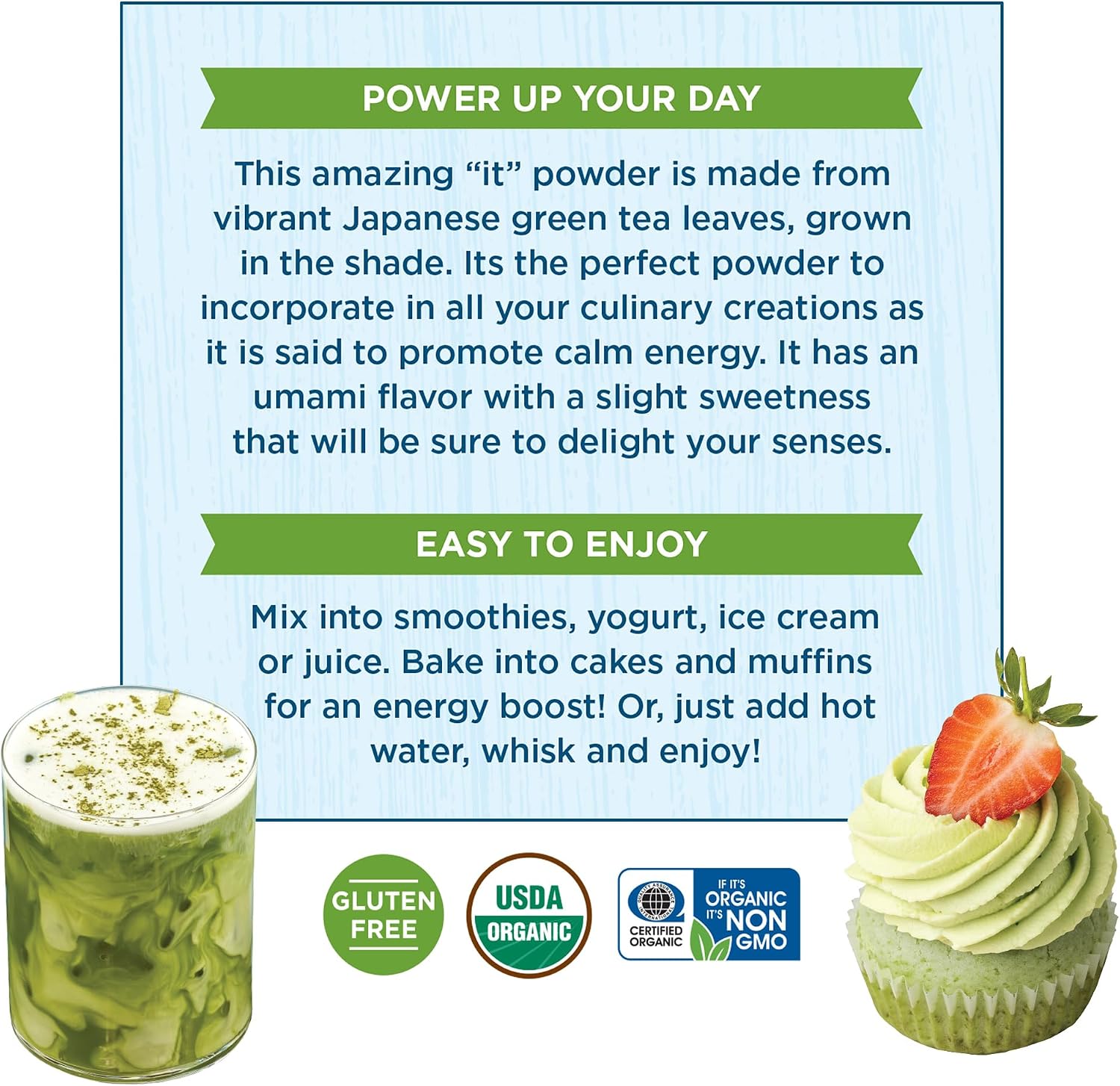 Carrington Farms Organic Matcha Powder – Finely Milled Japanese Green Tea Leaves – Bold & Rich Flavor, Antioxidant Energy Booster, Low Calorie, No Sugar – For Sweet & Savory Recipes – 3.5 oz Bag - Image 6